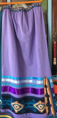purple ribbon skirt